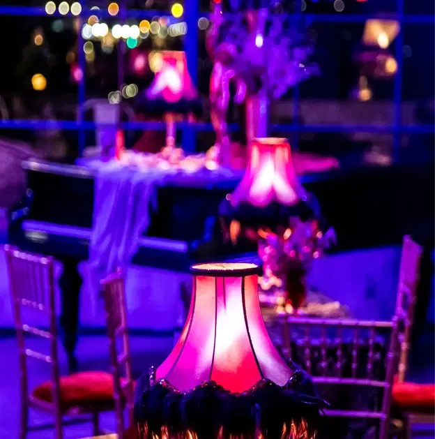 Corporate anniversary gala with employee recognition dinner and company milestone storytelling environment