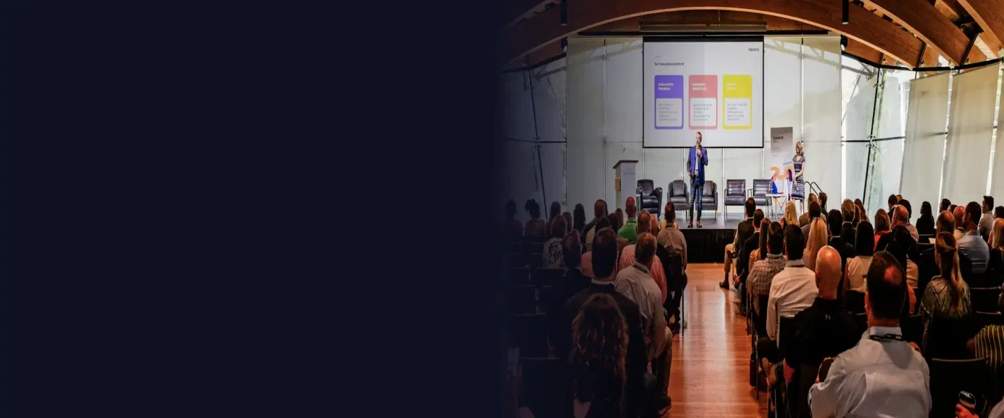Executive thought leadership session with strategic industry discussion and leadership insight panel