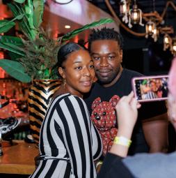 People are taking pictures.