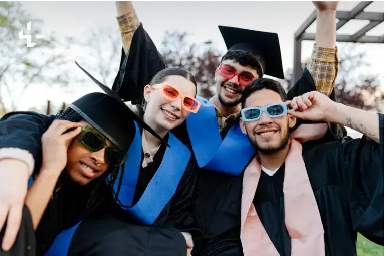 Graduation party arranged for family, friends, classmates, food, and entertainment