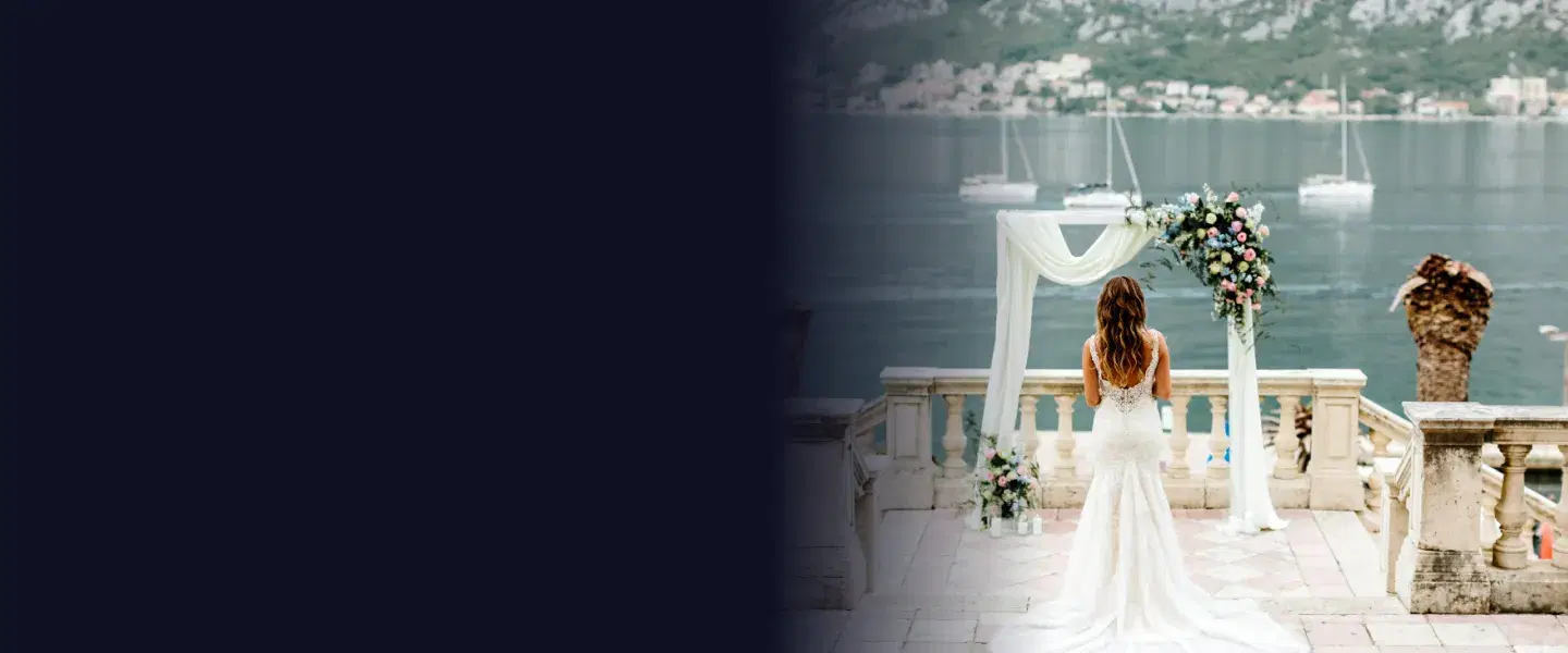 Luxury destination wedding with scenic international location and elegant celebration setting