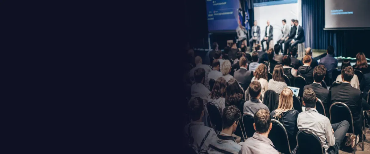 National conference operations with seminar sessions, breakout coordination, and large-scale attendee management